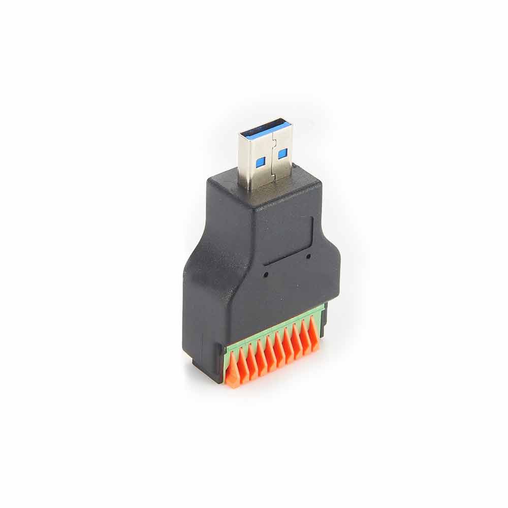USB 3.0 - 나사식 터미널 헤더 터미널 - A형, 직선형 수형