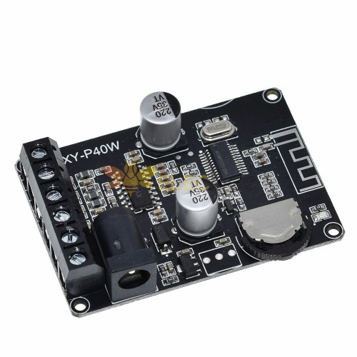 5pcs XY-P40W 40Wx2 Dual Channel bluetooth 5.0 Stereo Audio Power Digital Amplifier Board DIY Amplifier DC5-24V without Shell