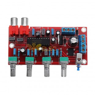 LM1036 luxueux amplificateur HIFI préamplificateur contrôle du Volume carte de tonalité DC 15V AC 12V ou 15V 1000UF