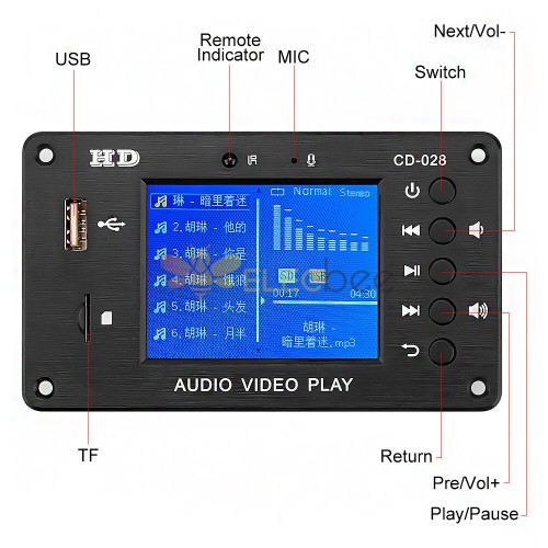  Reproductor MP3 con Bluetooth 5.0, reproductor de