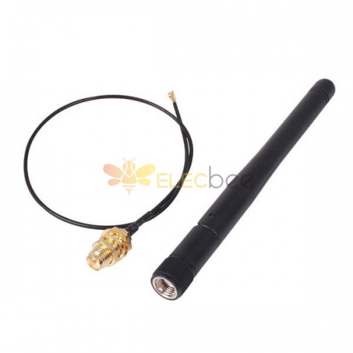 RP-SMA Wifi Antenna IPX/U.fl Pigtail Cable for Mini PC PCI Card