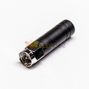 2.4G Antenna Small Pepper Module Straight SMA Male Black with Nickel Plating