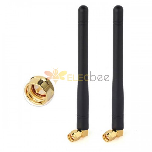 433MHz 3dBi SMA Right Angle Male Antenna for Remote Control Telecontrol