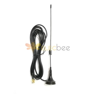 Antena de módulo de 433MHz Antena de ventosa inalámbrica de alta ganancia 5dBi Cable de 3M con SMA macho