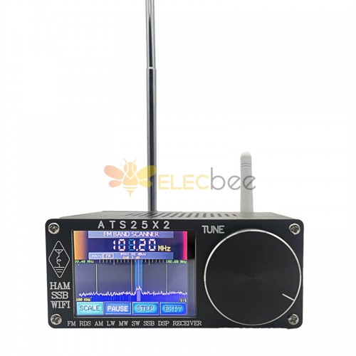 ATS-25X2 RDSFirmwa 4.1X/5.3B Netzwerk-WIFI-Konfiguration Vollbandradio mit Spektrum-Scanning-DSP-Empfänger ATS25 ATS25X2