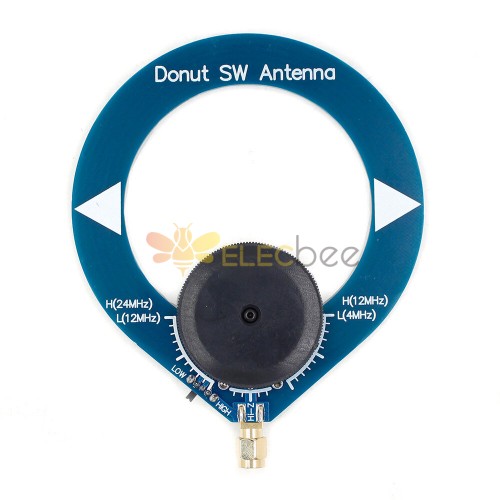 Donut Blue SW-Antenne, Miniatur-Rahmenantenne mit 4–24 MHz Frequenzbereich und hoher Leistung für Kurzwellenradios