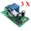 3PCS 315MHz 220V 10A 1CH Channel Wireless Relay Remote Control Switch Receiver