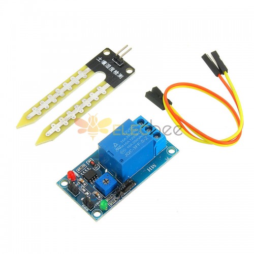 5pcs DC 12V Relay Controller Soil Moisture Humidity Sensor Module Automatically Watering