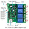 EACHEN ST-DC4 WiFi 4-way Relay Module Inching Momentary/Self-Locking/Interlock Switch Module Works with Amazon Alexa - Wifi