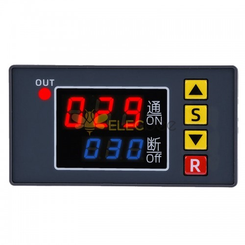 T3231 110V-220V 12V/24V Digital Time Delay Relay LED Cycle Timer Control Switch Adjustable Timing Relay Time Delay Switch - DC12V