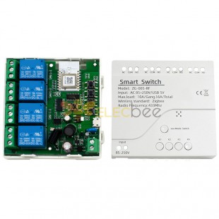 ZigBe Relay Module APP Remote Control 1/2/4CH Smart Switch Vioce Alexa Google Home Need Tuya Smart Hub Gateway Bridge - 1CH 7-32V