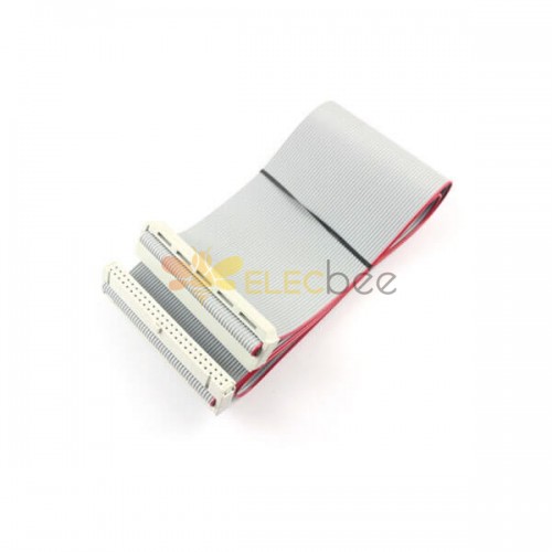 2.54mm Pitch 2x25 Pitch 50 Pin 50 Wire IDC Flat Ribbon Cable Length 50CM