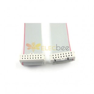 2.54mm Pitch 2x8 PIn 16 Pin 16 Wire IDC Flat Ribbon Cable Length 1M