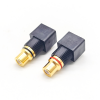 PCB Connector RCA Female Angled Gold Plated With Washer and Nuts Black