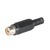 RCA Connector Black Jack Straight Audio Connector For Cable