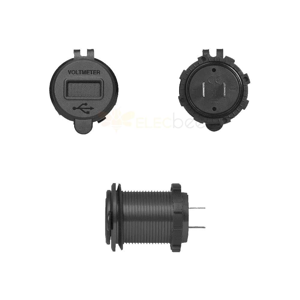 Carregador de telefone USB automotivo e modificado para RV com caixa de liga de alumínio QC3.0 Carregamento rápido