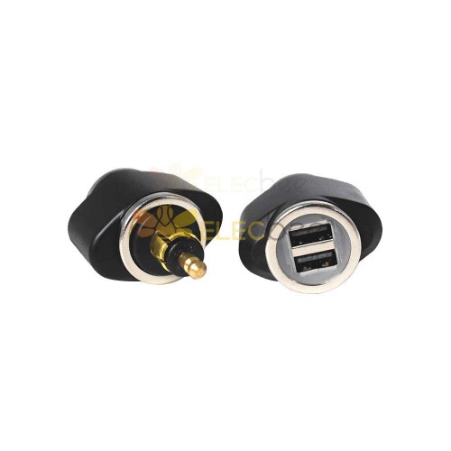 Motorcycle BMW Hella DIN Plug to Dual Port USB Charger Install 