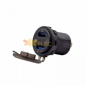 Cargador rápido modificado para automóvil QC3.0 para motocicleta Cargador dual QC3.0 con carga rápida para vehículo e interruptor