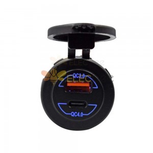 QC3.0 QC4.0 Doppia ricarica rapida USB 12-24V Attrezzatura per auto e barca modificata Ricarica rapida flash QC doppia