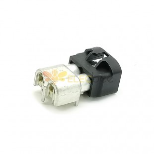 HSD 2x4 Pin A Code Male Right Angle Vehicle Connector Double 8mm Black Car Radio Supply for PCB