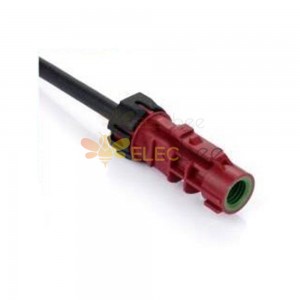 HSD Cable 4Pin D Code مقاوم للماء مستقيم أنثى GSM شبكة إشارة تمديد نهاية واحدة 0.5m