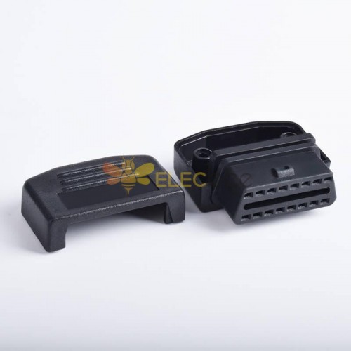 Automobile OBD2 Bluetooth OBD Plug 16 Pin Connector Male Plug J1962M OBDii  Shell