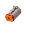 Conector hembra de 4 pines, sin contactos, conector impermeable automático, serie automotriz sellada DT06-4S Elecbee DT