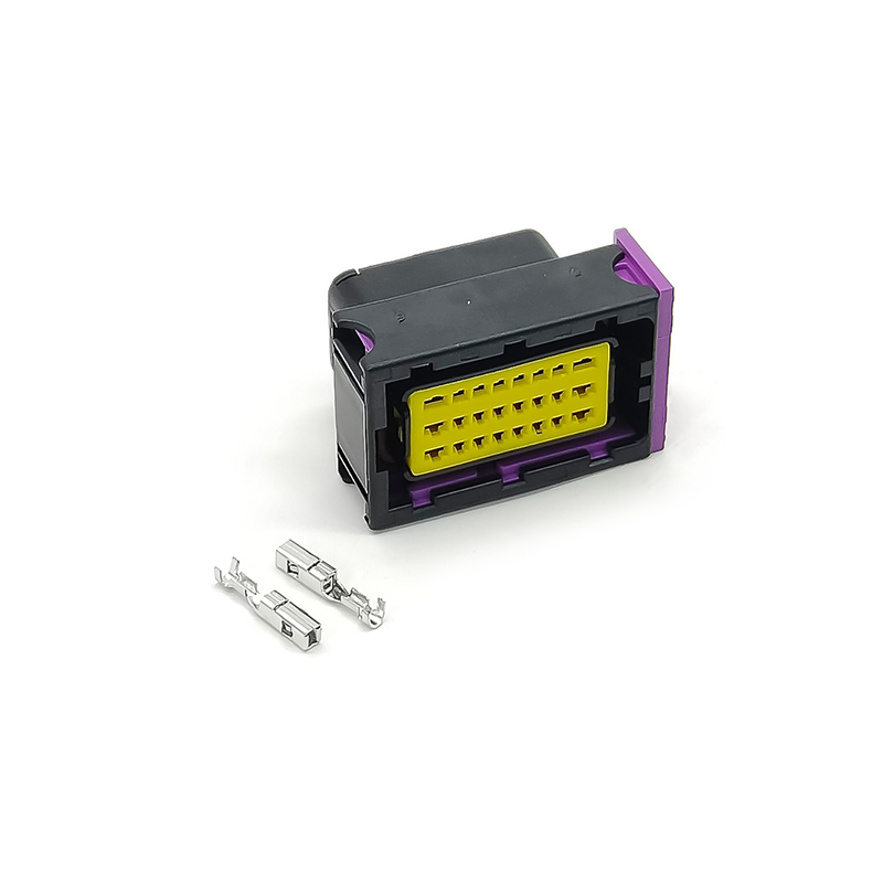 Black 24 Pin Female Fci Ecu Connector For T Uningbox