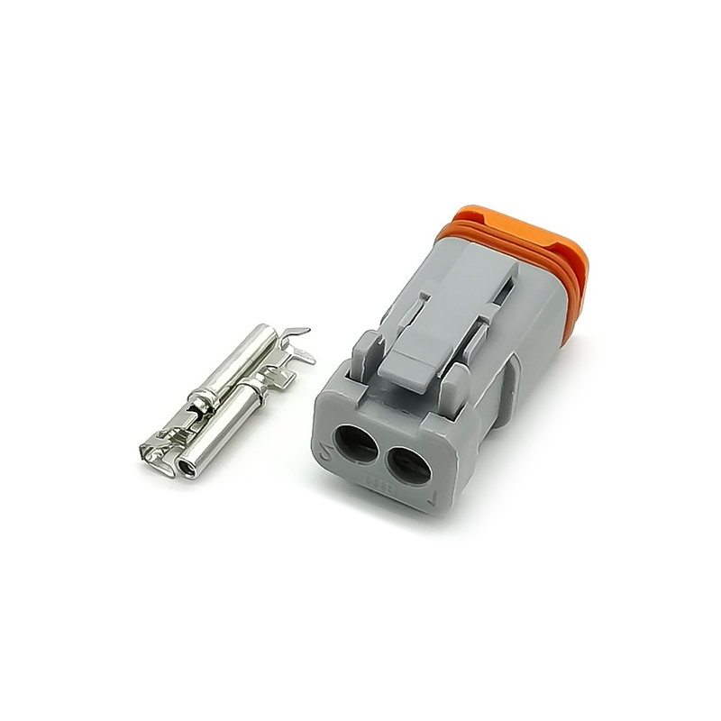 DT 2 Pinos Fêmea Conector com Contatos Auto Conector Impermeável Selado Automotivo DT06-2S Elecbee