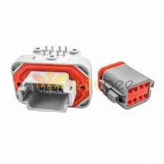 Connettore sigillato automobilistico impermeabile 4 pin PA66 4P maschio  femmina connettore di accoppiamento Elecbee (contatti esclusi)