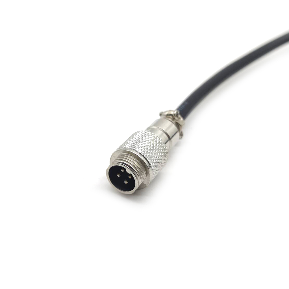 10pcs 4 Pin elektrisches Kabel 1M mit GX12 4-poligen Stecker Stecker