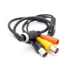 10pcs 4 Pin GX12 Buchse Stecker Kabel 1M zu BNC DC Adapter für Fahrzeug Rückansicht Kamera