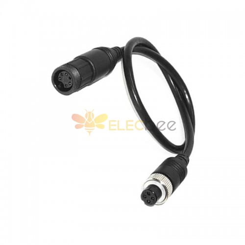 10pcs GX12 Aviation Connector  6pin  straight   Female  to 4pin  straight  Female Butt-Joint Type with  30CM Cable