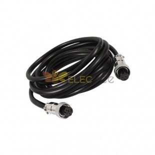 10pcs GX12 Aviation Connector  3pin  straight   Female  to straight  Female Butt-Joint Type with  1M Cable Butt-Joint Type