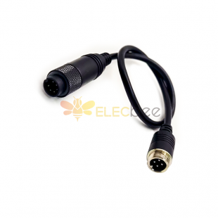 10pcs GX12 Aviation Connector  6pin  straight   Male  to 4pin  straight  Female Butt-Joint Type with  30CM Cable