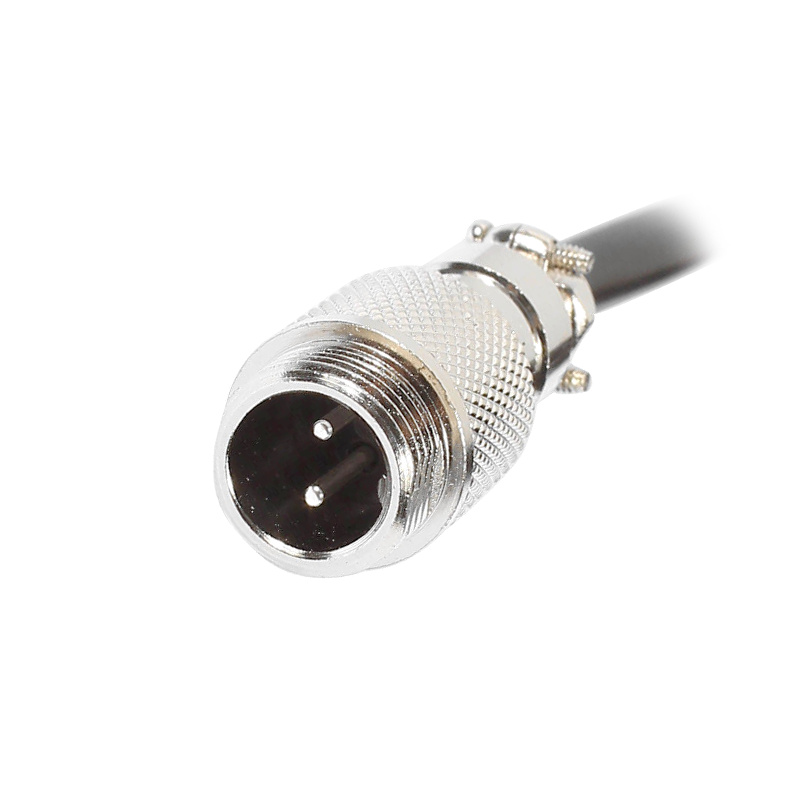 GX12 Aviation Connector Butt-Joint Type 2pin  straight   Male with  1M Cable