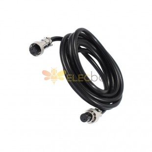 GX12 Aviation Connector  2pin  straight   Female  to straight  Female  with  1M Cable