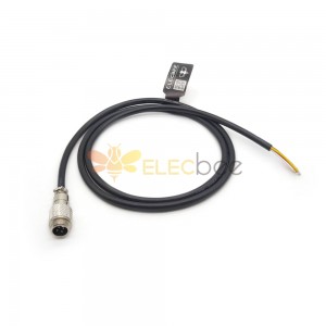 GX12 4 Core Aviation Plug Connector Elektrisches Kabel 1M