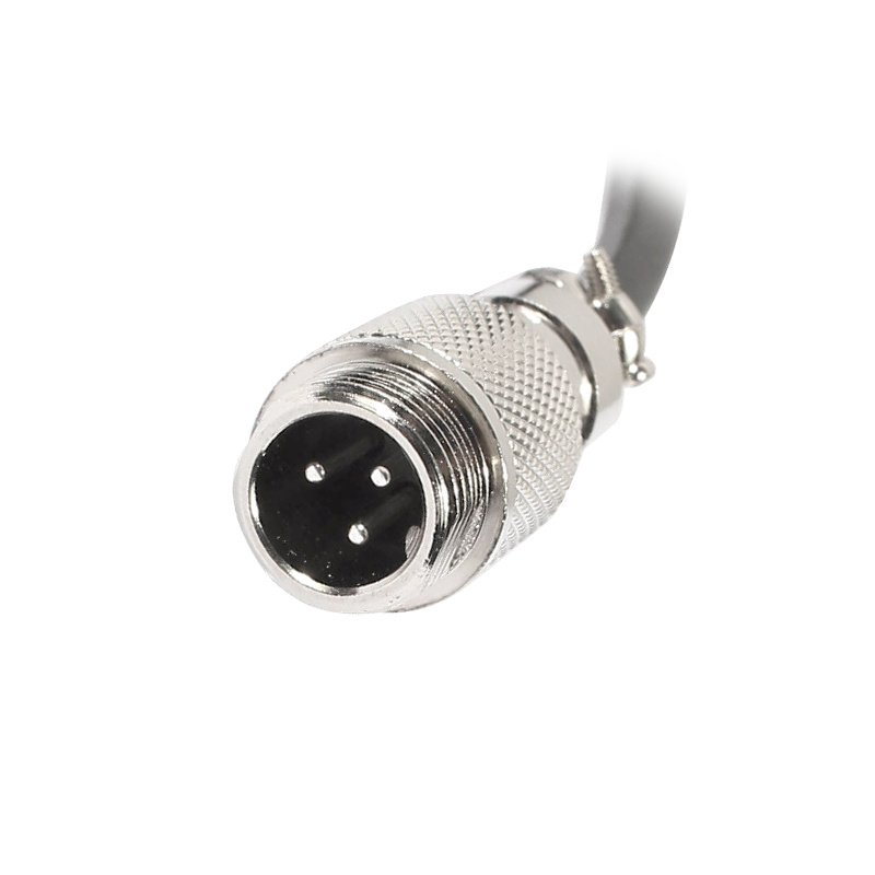 GX12 Aviation Connector Butt-Joint Type 3pin  straight   Male with  1M Cable