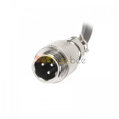 GX12 Aviation Connector Butt-Joint Type 3pin  straight   Male with  1M Cable