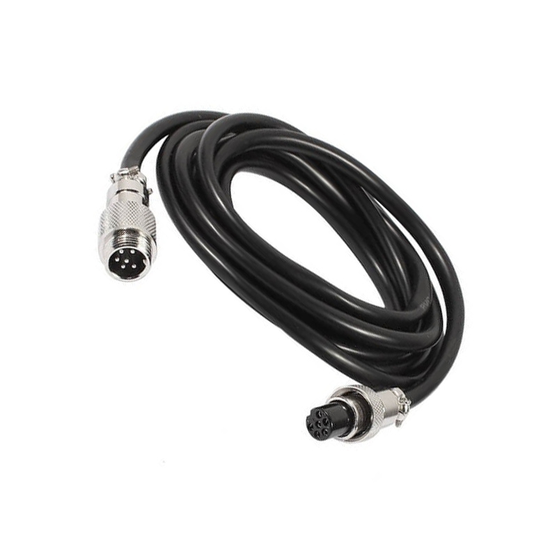 GX12 Aviation Connector  6pin  straight   Male  to straight  Female  with  1M Cable