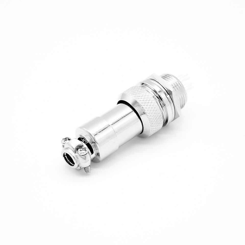 GX12 Aviation  connector  Male and Female (one Pair) 4pin StraightPanel mount Solder Type IP65 whaterproof connector