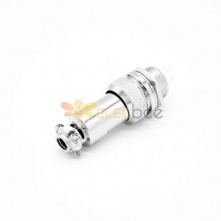 GX12 Aviation  connector  Male and Female (one Pair) 4pin StraightPanel mount Solder Type IP65 whaterproof connector