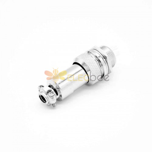 GX12 Aviation  connector  Male and Female (one Pair) 4pin StraightPanel mount Solder Type IP65 whaterproof connector