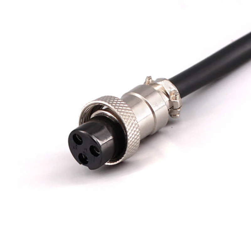 GX12 Aviation Connector Butt-Joint Type 3pin  straight   Female with  2M Cable