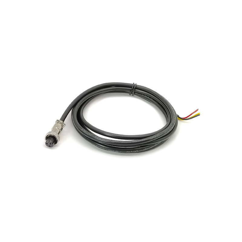 GX12 Aviation Connector Butt-Joint Type 3pin  straight   Female with  2M Cable