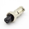 GX12 3pin female plug aviation connector (2pcs) without cable