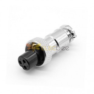 GX12 3pin female plug aviation connector (2pcs)