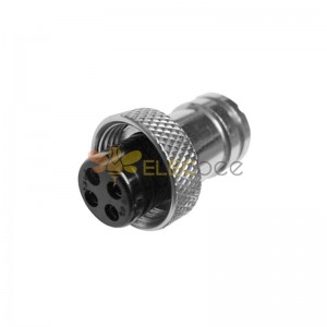 GX12 Aviation  connector  female 4pin Straightcable line Solder Type IP65 whaterproof connector