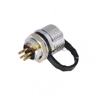 GX12 Aviation  connector  male 5pin StraightPanel mount Solder Type IP65 whaterproof connector